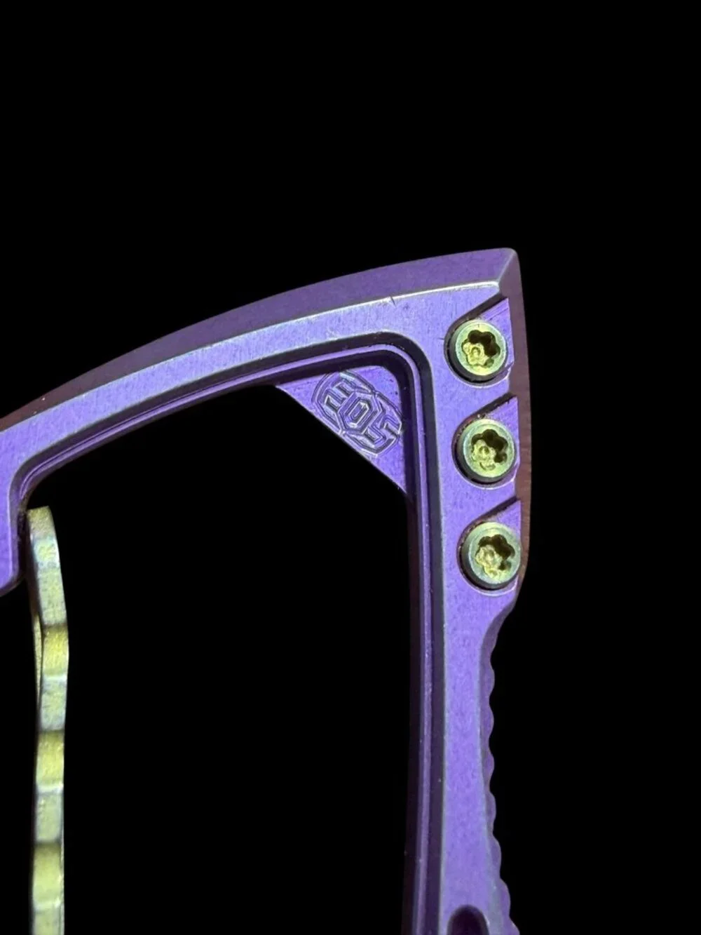 EOS Titanium EDC Carabiner Multi-Tool Purple Collectible Gear